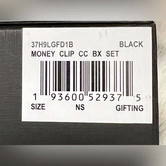 Michael Kors Card Holder and Money Clip Box Set - Black - Picture 5 of 6